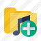 Folder Music Add Icon