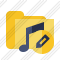 Icône Folder Music Edit