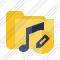 Folder Music Edit Icon