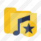 Folder Music Star Icon