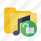 Icône Folder Music Unlock
