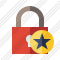 Lock Star Icon