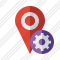 Map Pin Settings Icon