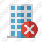 Office Building Cancel Icon