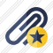 Paperclip Star Icon