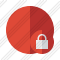 Point Red Lock Icon