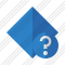 Rhombus Blue Help Icon
