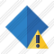 Rhombus Blue Warning Icon