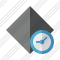 Rhombus Dark Clock Icon