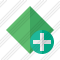 Rhombus Green Add Icon