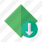 Rhombus Green Download Icon