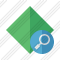 Rhombus Green Search Icon