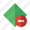 Rhombus Green Stop Icon