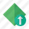 Rhombus Green Upload Icon