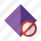 Rhombus Purple Block Icon