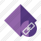 Rhombus Purple Link Icon