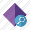 Rhombus Purple Search Icon