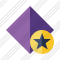 Rhombus Purple Star Icon