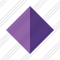 Rhombus Purple Icon