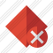 Rhombus Red Cancel Icon