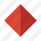 Rhombus Red Icon