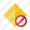 Rhombus Yellow Block Icon