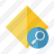 Rhombus Yellow Search Icon