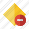 Rhombus Yellow Stop Icon