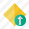 Rhombus Yellow Upload Icon