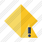 Rhombus Yellow Warning Icon