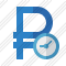 Ruble Clock Icon