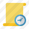 Script Blank 2 Clock Icon