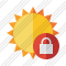 Sun Lock Icon