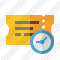 Ticket Clock Icon