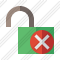 Unlock Cancel Icon