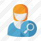 User Woman 2 Search Icon
