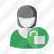 User Woman Unlock Icon