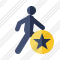 Walking Star Icon