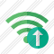 Icône Wi Fi Green Upload