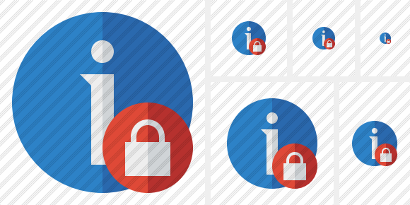 Information Lock Icon Information Lock Icon