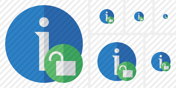 Information Unlock Icon Information Unlock Icon