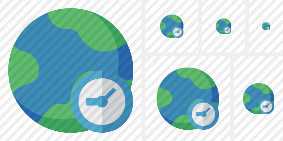 Internet Clock Symbol Internet Clock Symbol