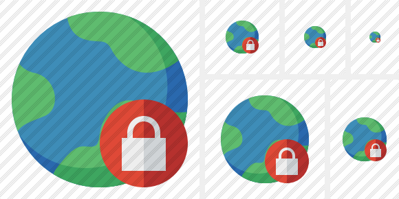 Internet Lock Symbol Internet Lock Symbol