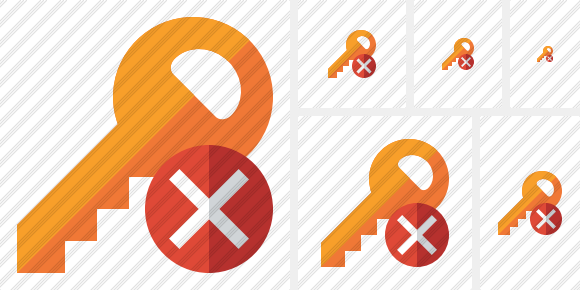 Key Cancel Icon Key Cancel Icon
