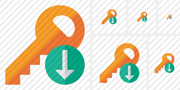 Key Download Icon Key Download Icon