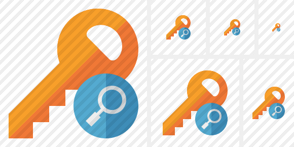 Key Search Icon Key Search Icon