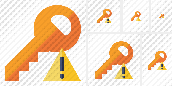 Key Warning Icon Key Warning Icon