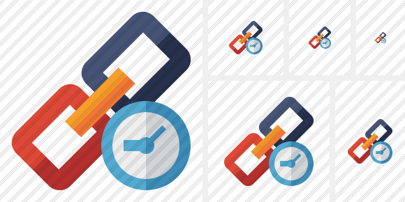 Link Clock Icon Link Clock Icon