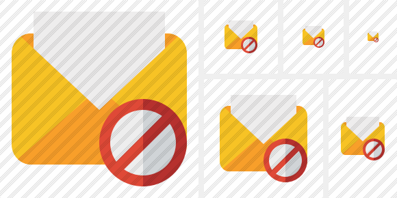 Mail Read Block Icon Mail Read Block Icon