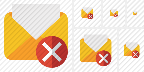 Mail Read Cancel Icon Mail Read Cancel Icon